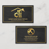 Grijze tools voor Timber Gold Handyman Visitekaartje (Voorkant / Achterkant)