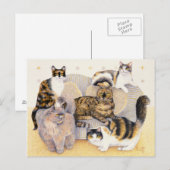 Grijze tortoiseshell briefkaart (Voorkant / Achterkant)