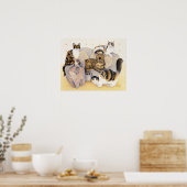 Grijze tortoiseshell poster (Keuken)
