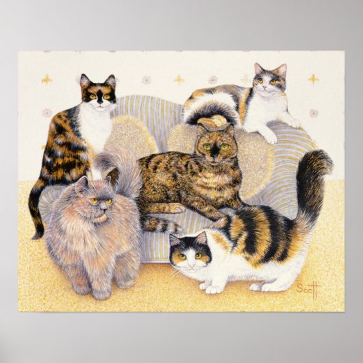 Grijze tortoiseshell poster (Voorkant)