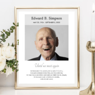 Grijze Tot We Elkaar Weer Tegenkomen Herdenkingsge Poster