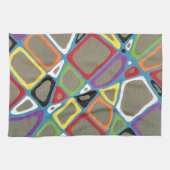 Grijze Township keukenhanddoek (Horizontaal)