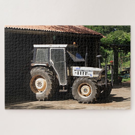 Grijze tractor, El Camino, Spanje Legpuzzel (Horizontaal)