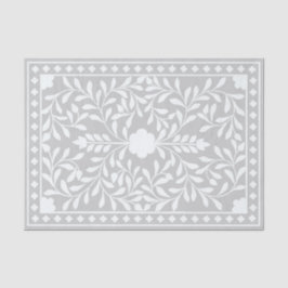 Grijze traditionele been inlegwerk decoupage papie tissuepapier