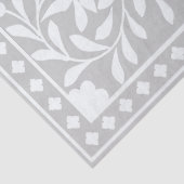 Grijze traditionele beeninleg decoupagepapier tissuepapier (Detail)