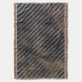 Grijze transversale strepen, koollinten, goudrood deken