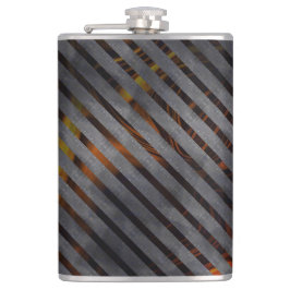 Grijze transversale strepen, koollinten, goudrood heupfles