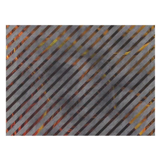 Grijze transversale strepen, koollinten, goudrood tafelkleed (Voorkant (Horizontaal))