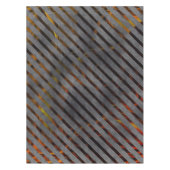 Grijze transversale strepen, koollinten, goudrood tafelkleed (Voorkant)