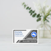 Grijze trapeziumlagen sanitair visitekaartje (Staand voorkant)