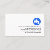Grijze trapeziumlagen sanitair visitekaartje (Achterkant)