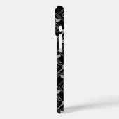 Grijze Trombone Crosshatch Case-Mate iPhone Case (Achterkant / Links)