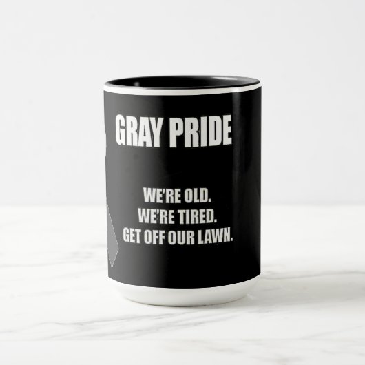 grijze trots mok (Midden)