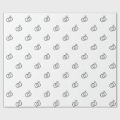  Grijze Trouwringen op Wit Cadeaupapier (Vlak)