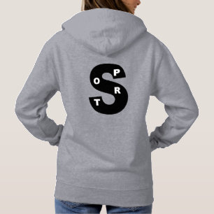 Grijze trui hoodie