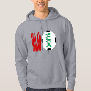 Grijze trui met capuchon voor heren MILANO CALC Hoodie
