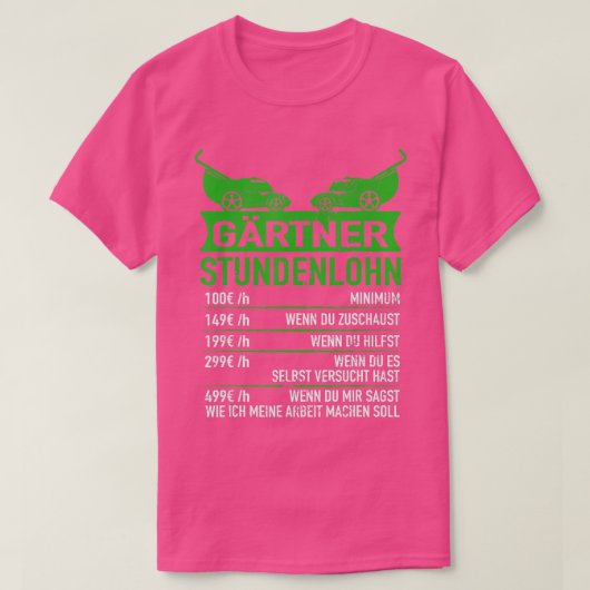 Grijze tuinbouwhob t-shirt (Design voorkant)