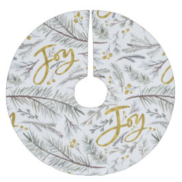 Grijze twijgen en bessen kerstboom rok