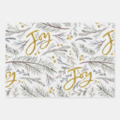 Grijze twijgen inpakpapier vel (Voorkant 2)