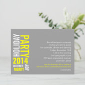 Grijze typografische feestdag kaart (Staand voorkant)