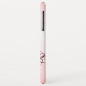 Grijze Uil Roze Orchideeën Case-Mate iPhone Case (Achterkant/links)