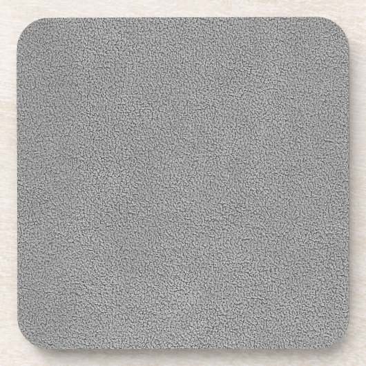 Grijze Ultrasuede look Bier Onderzetter (Voorkant)