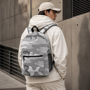 Grijze Urbane Militair Camouflagepatroon Bedrukte Rugzak