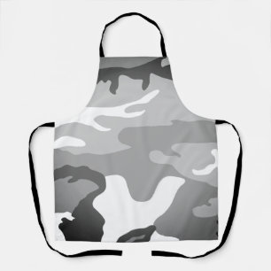 Grijze Urbane Militair Camouflagepatroon Schort