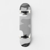 Grijze Urbane Militaire Camouflagepatroon Persoonlijk Skateboard (Voorkant)