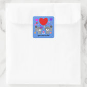 Grijze Valentijn #3-3 Sticker (Tas)