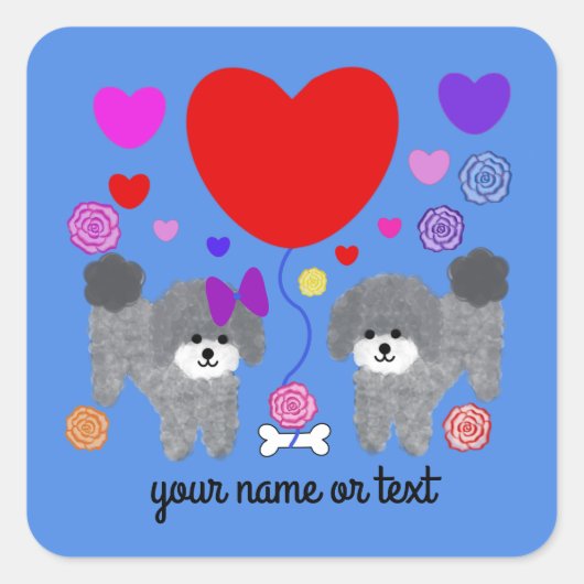 Grijze Valentijn #3-3 Sticker (Voorkant)
