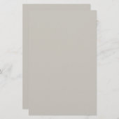 Grijze vaste kleur opnieuw instellen briefpapier (Voorkant / Achterkant)