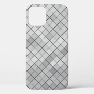 Grijze veelhoekafbeelding, bestaande uit tria Case-Mate iPhone case