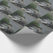 Grijze veevoer Cistern Truck voor vrachtwagens en  Cadeaupapier (Hoek)