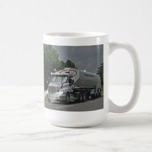 Grijze veevoer Cistern Truck voor vrachtwagens en  Koffiemok