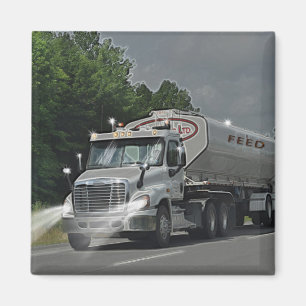 Grijze veevoer Cistern Truck voor vrachtwagens en  Magneet