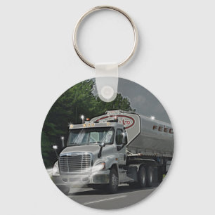 Grijze veevoer Cistern Truck voor vrachtwagens en Sleutelhanger