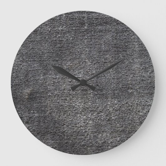 Grijze velours antraciettapijt  tapijt grote klok (Voorkant)