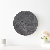 Grijze velours antraciettapijt  tapijt grote klok (Huis)