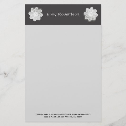 Grijze ventilator briefpapier (Voorkant)