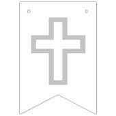 Grijze vertakkingsbanner vlaggetjes (Eerste vlag)