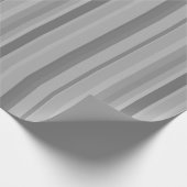 Grijze verticale strepen cadeaupapier (Hoek)