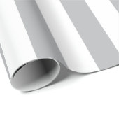 Grijze verticale strepen cadeaupapier (Rol Hoek)