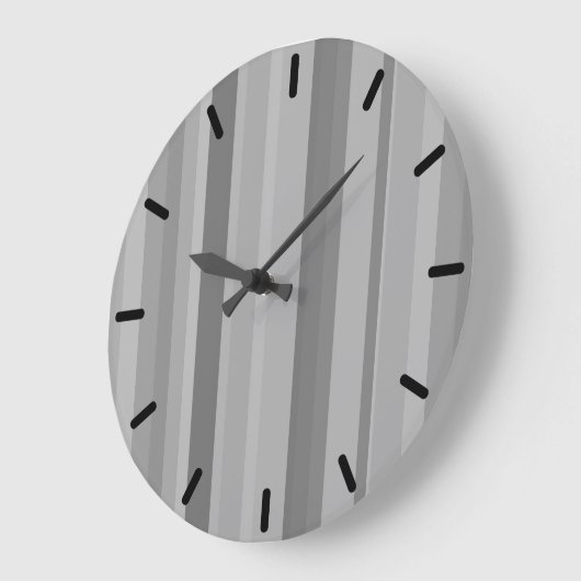 Grijze verticale strepen grote klok (Hoek)