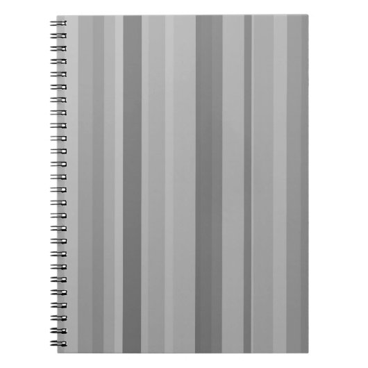 Grijze verticale strepen notitieboek (Voorkant)