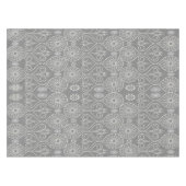 Grijze vezelige textiel octopus zaden met patronen tafelkleed (Voorkant (Horizontaal))