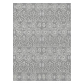 Grijze vezelige textiel octopus zaden met patronen tafelkleed (Voorkant)