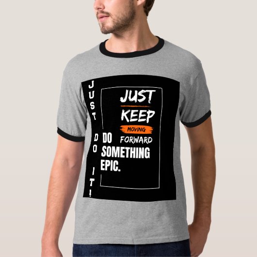 Grijze Vibe T-shirt (Voorkant)
