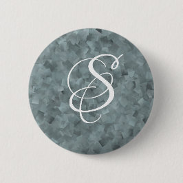 Grijze Vierkante Achtergrond Ronde Button 5,7 Cm