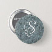 Grijze Vierkante Achtergrond Ronde Button 5,7 Cm (Voorkant /achterkant)